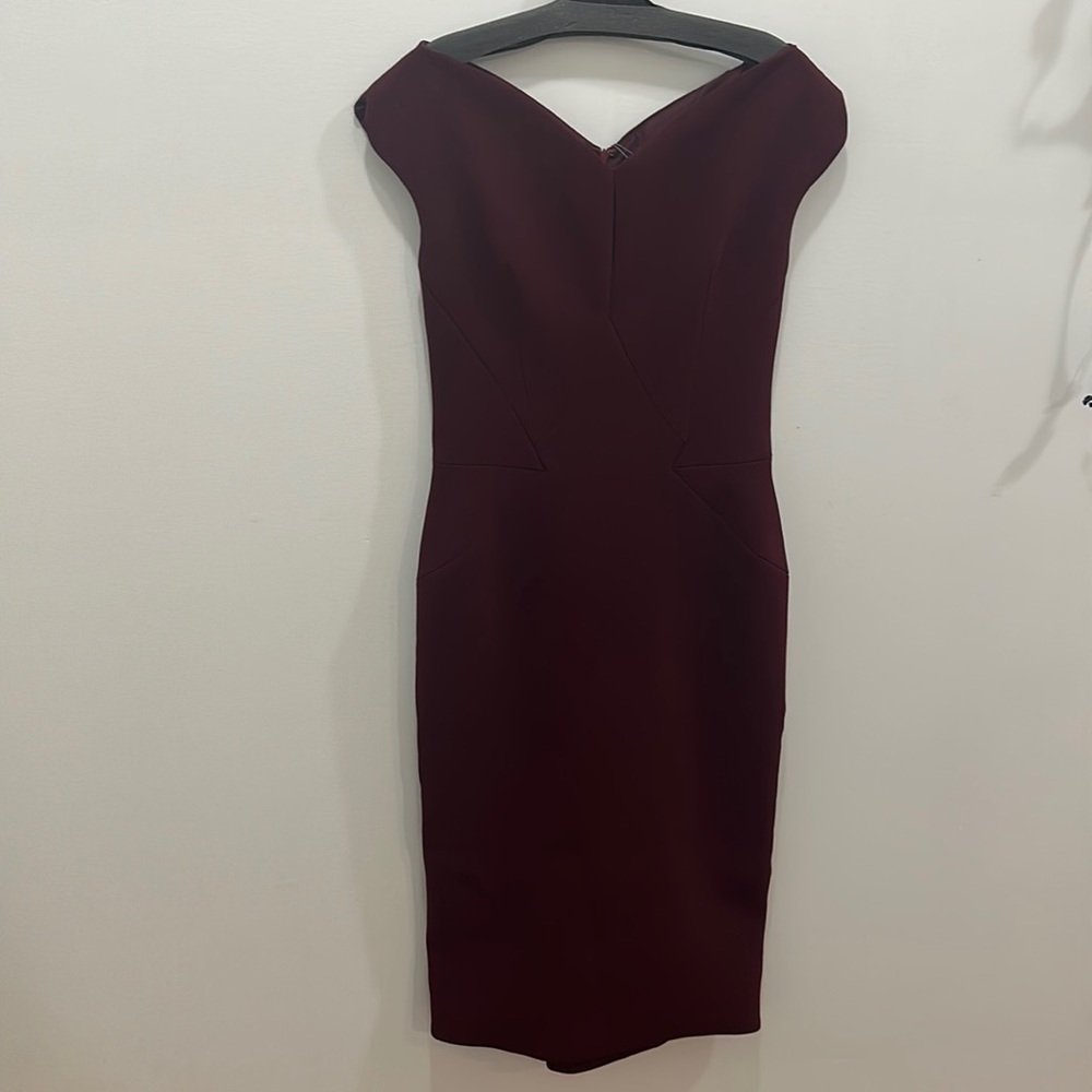 Maroon Zac Posen dress